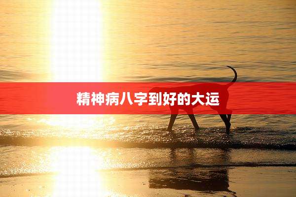 精神病八字到好的大运
