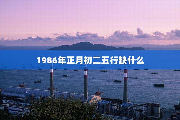1986年正月初二五行缺什么