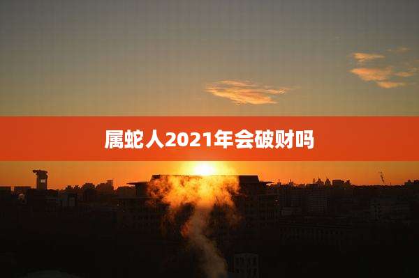 属蛇人2021年会破财吗