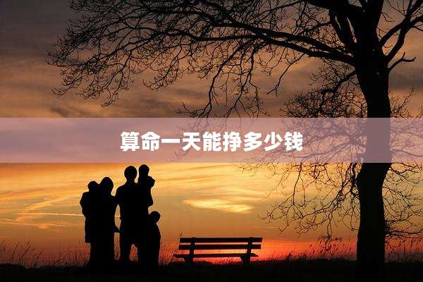 算命一天能挣多少钱