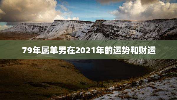 79年属羊男在2021年的运势和财运