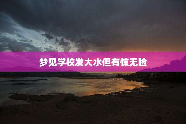 梦见学校发大水但有惊无险