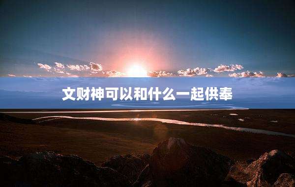 文财神可以和什么一起供奉