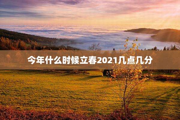 今年什么时候立春2021几点几分