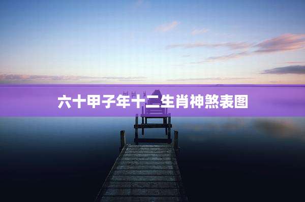 六十甲子年十二生肖神煞表图