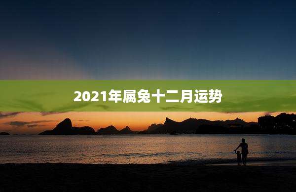2021年属兔十二月运势