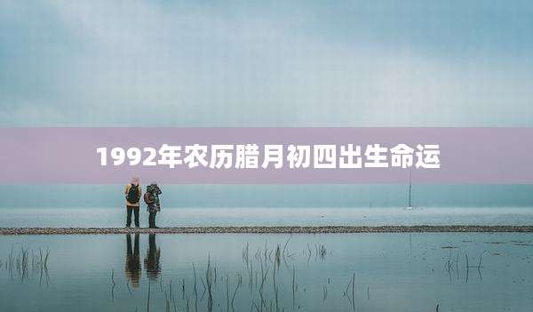 1992年农历腊月初四出生命运