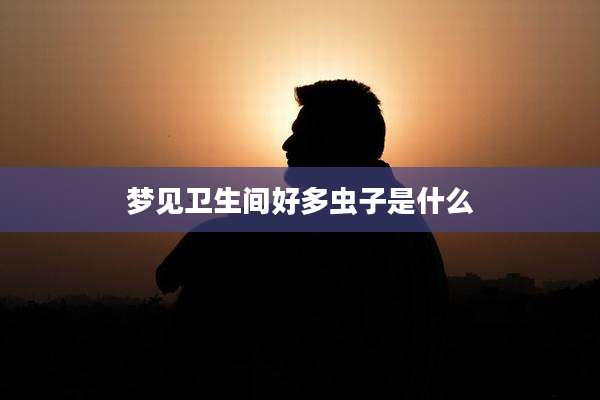 梦见卫生间好多虫子是什么
