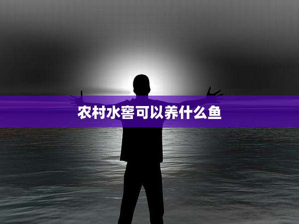 农村水窖可以养什么鱼
