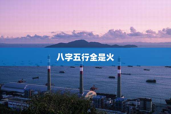 八字五行全是火