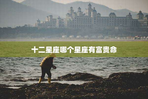 十二星座哪个星座有富贵命