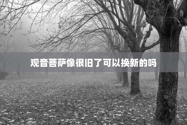 观音菩萨像很旧了可以换新的吗