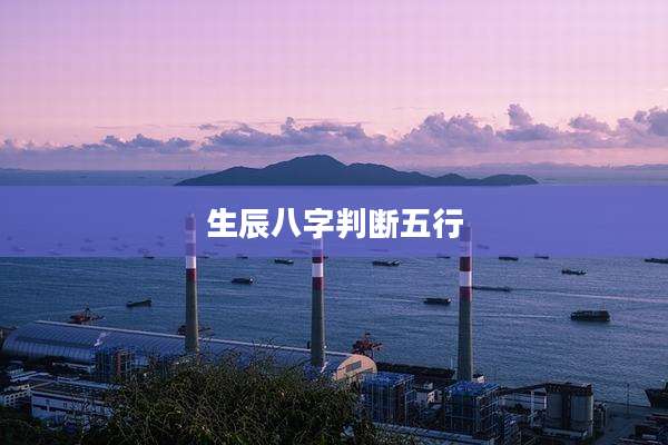 生辰八字判断五行