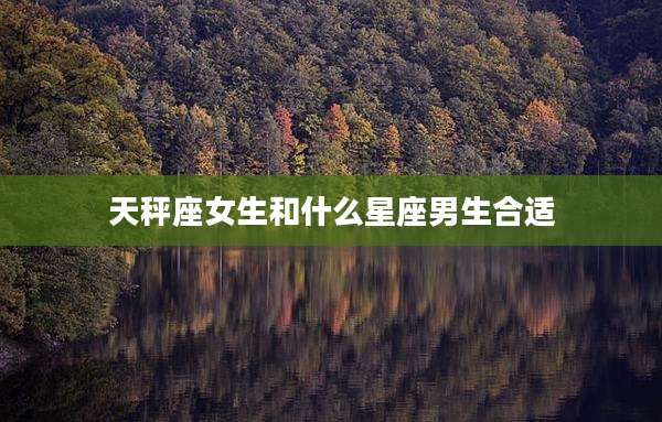 天秤座女生和什么星座男生合适