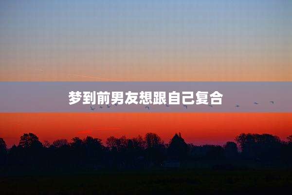 梦到前男友想跟自己复合