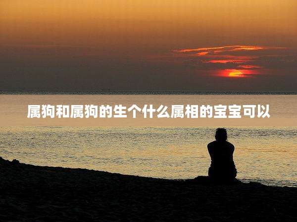 属狗和属狗的生个什么属相的宝宝可以