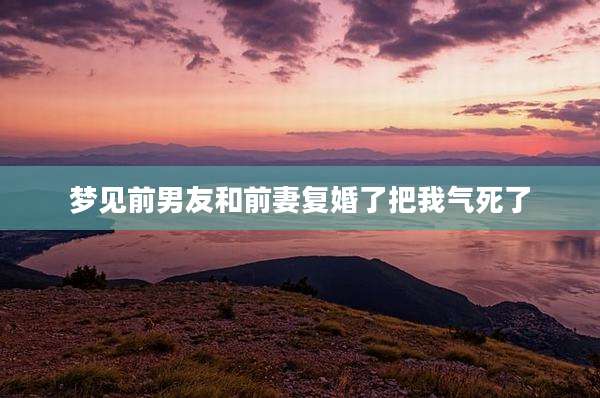 梦见前男友和前妻复婚了把我气死了