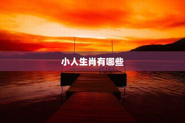 小人生肖有哪些