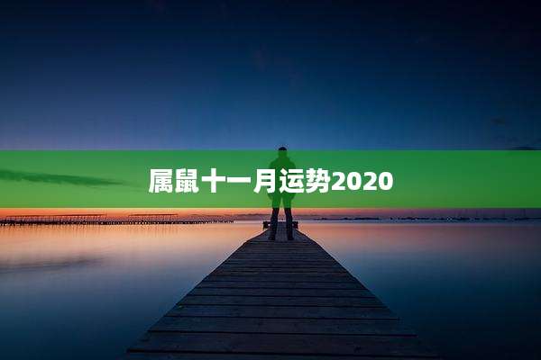 属鼠十一月运势2020