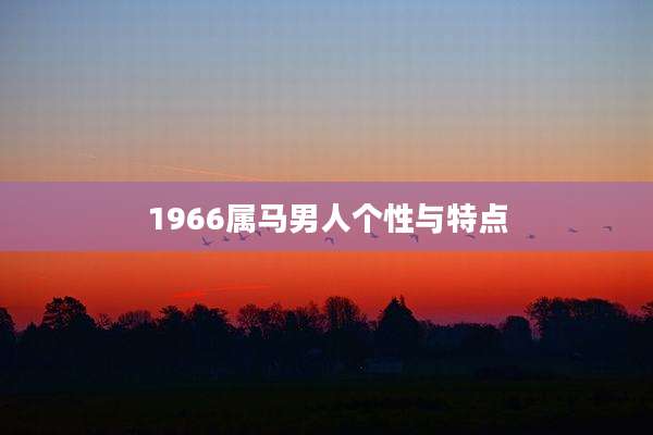 1966属马男人个性与特点