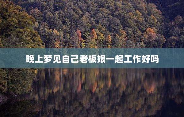 晚上梦见自己老板娘一起工作好吗