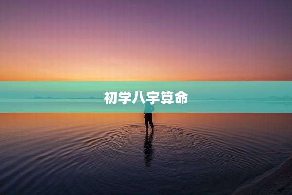 初学八字算命