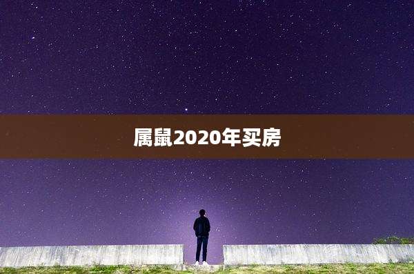 属鼠2020年买房