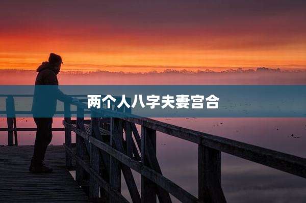 两个人八字夫妻宫合