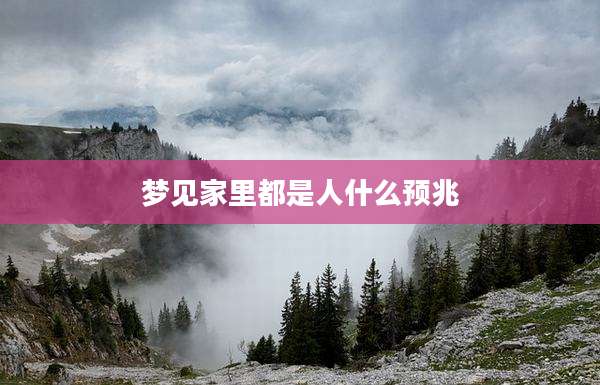 梦见家里都是人什么预兆