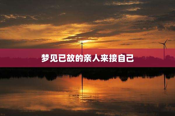 梦见已故的亲人来接自己