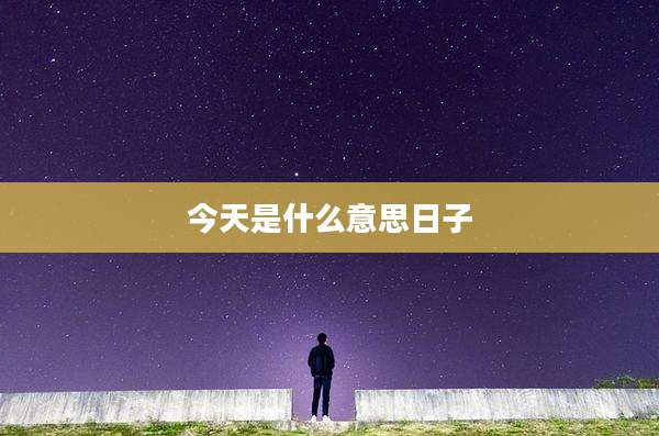 今天是什么意思日子