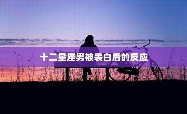 十二星座男被表白后的反应