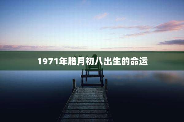 1971年腊月初八出生的命运