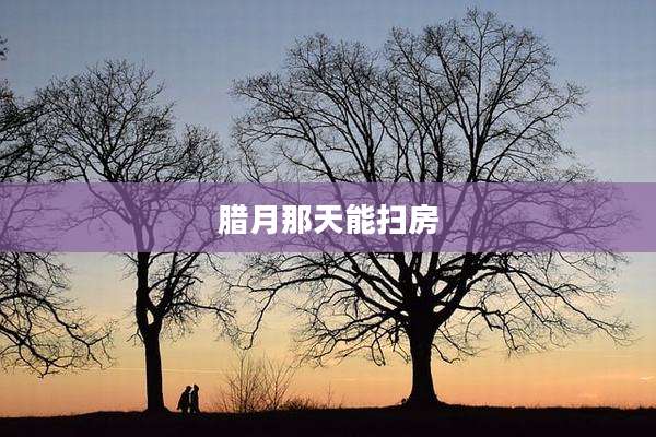 腊月那天能扫房