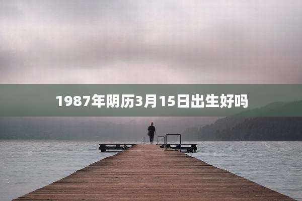 1987年阴历3月15日出生好吗