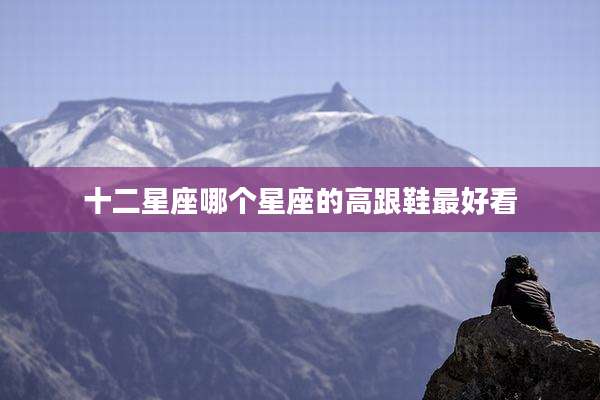 十二星座哪个星座的高跟鞋最好看