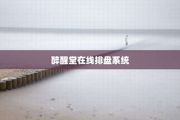 醉醒堂在线排盘系统