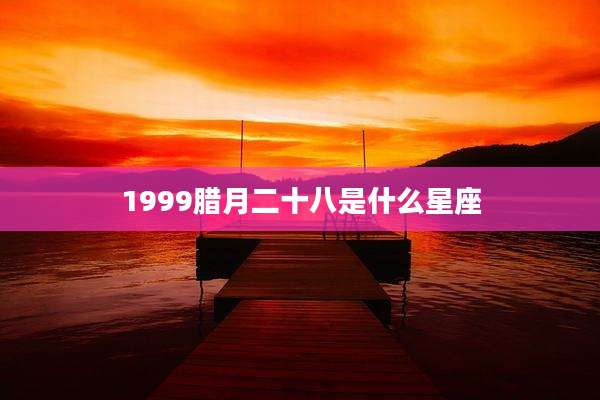 1999腊月二十八是什么星座