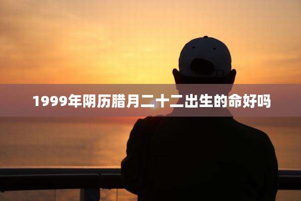 1999年阴历腊月二十二出生的命好吗