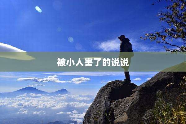 被小人害了的说说