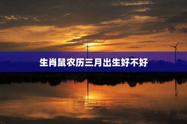 生肖鼠农历三月出生好不好