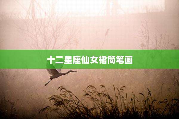 十二星座仙女裙简笔画