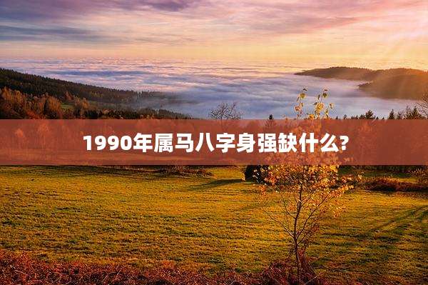 1990年属马八字身强缺什么?