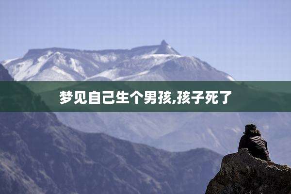 梦见自己生个男孩,孩子死了