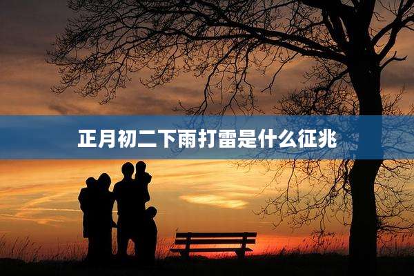 正月初二下雨打雷是什么征兆