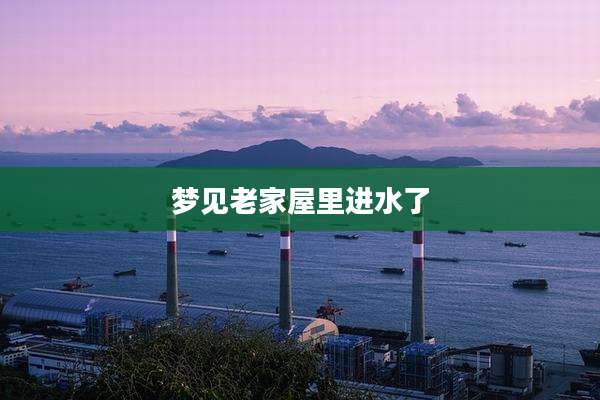 梦见老家屋里进水了