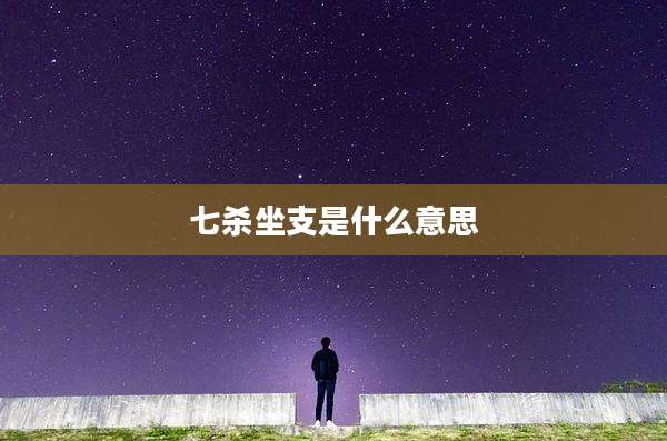 七杀坐支是什么意思