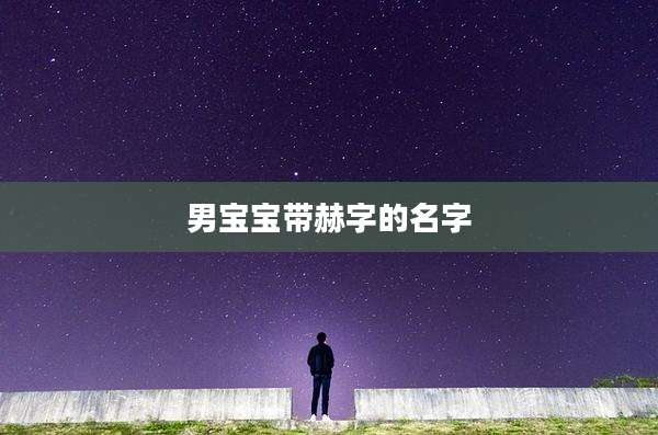 男宝宝带赫字的名字