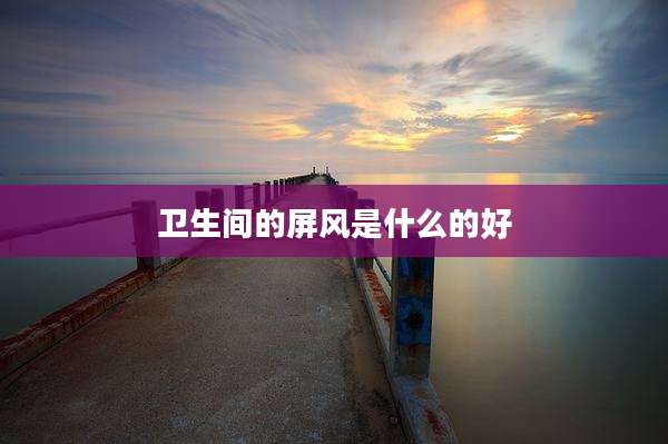 卫生间的屏风是什么的好