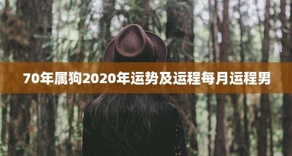 70年属狗2020年运势及运程每月运程男